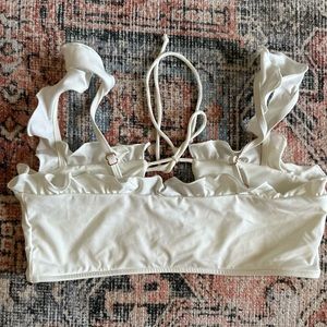 Small white Frankie’s swim top